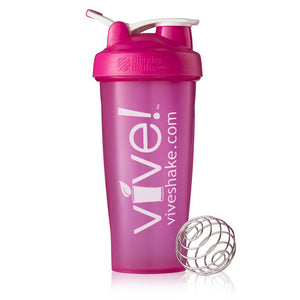 BlenderBottle® Vive Classic 28 oz Shaker Bottle - Pink & White